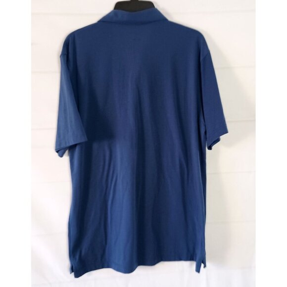 Peter Millar Seaside Polo Shirt Men’s M Royal Blue Performance Golf Casual - Picture 2 of 4